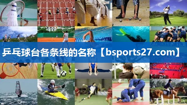 乒乓球台各条线的名称